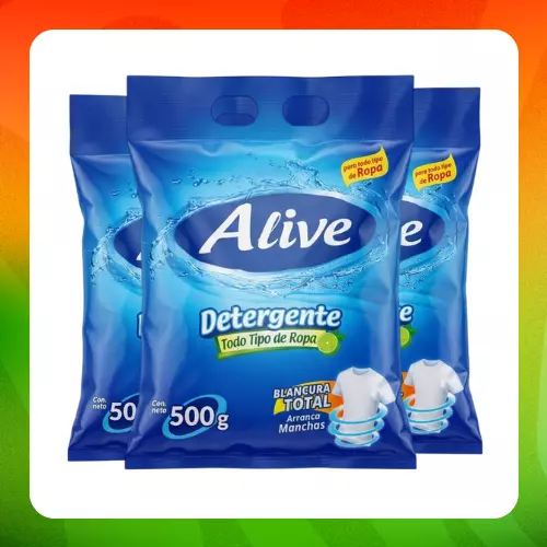 Bulto Alive Detergente Azul 500g