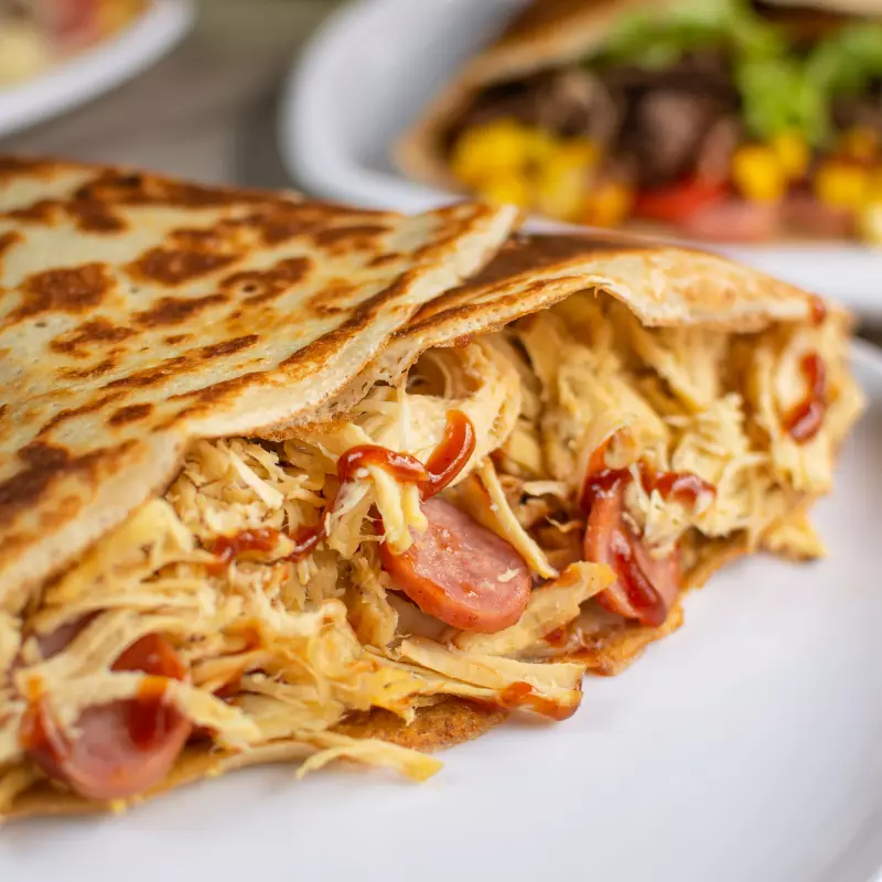Crepe pollo BBQ