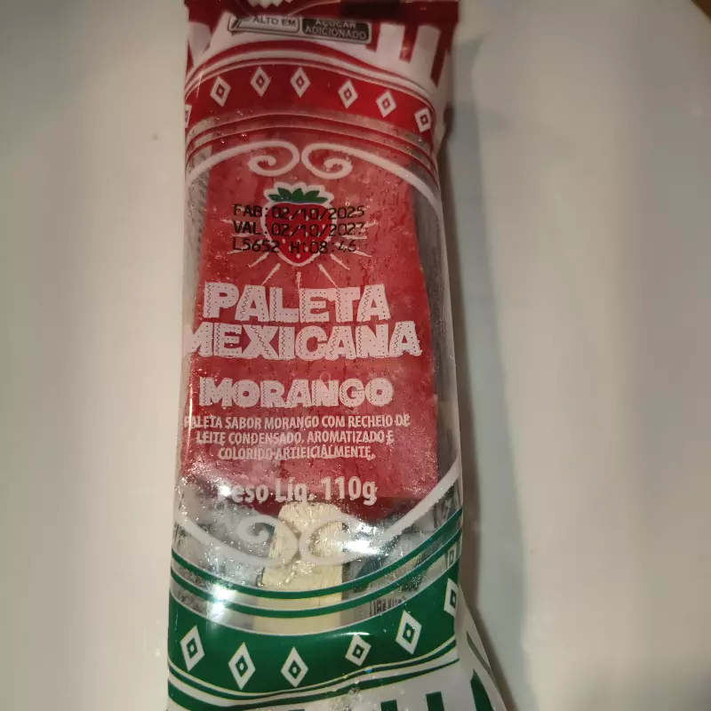 Paleta Morango c/Leite Condensado