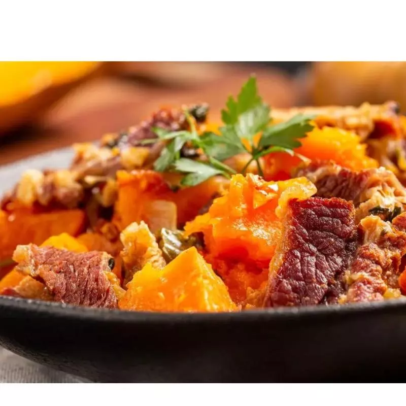 Carne Seca com Abóbora