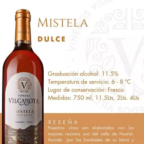 VINO VILCANOTA MISTELA 750 ml