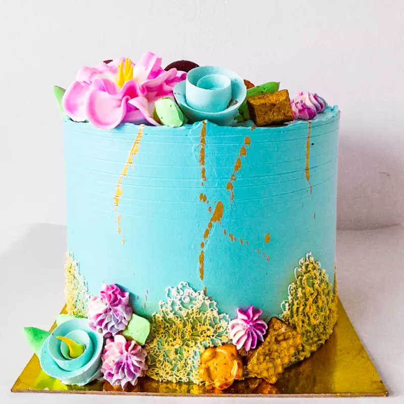 Torta Mariposa turquesa