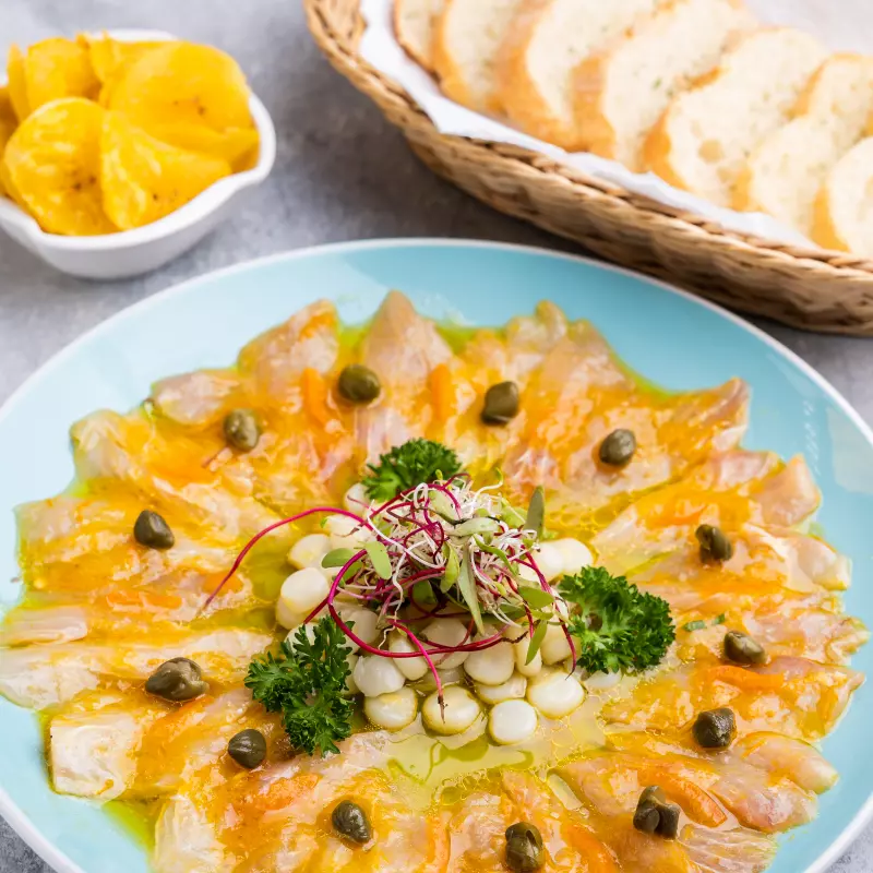 Carpaccio de pescado