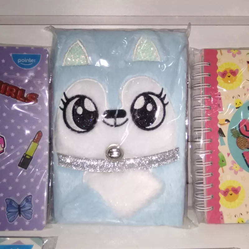 Libreta Pointer de peluche.