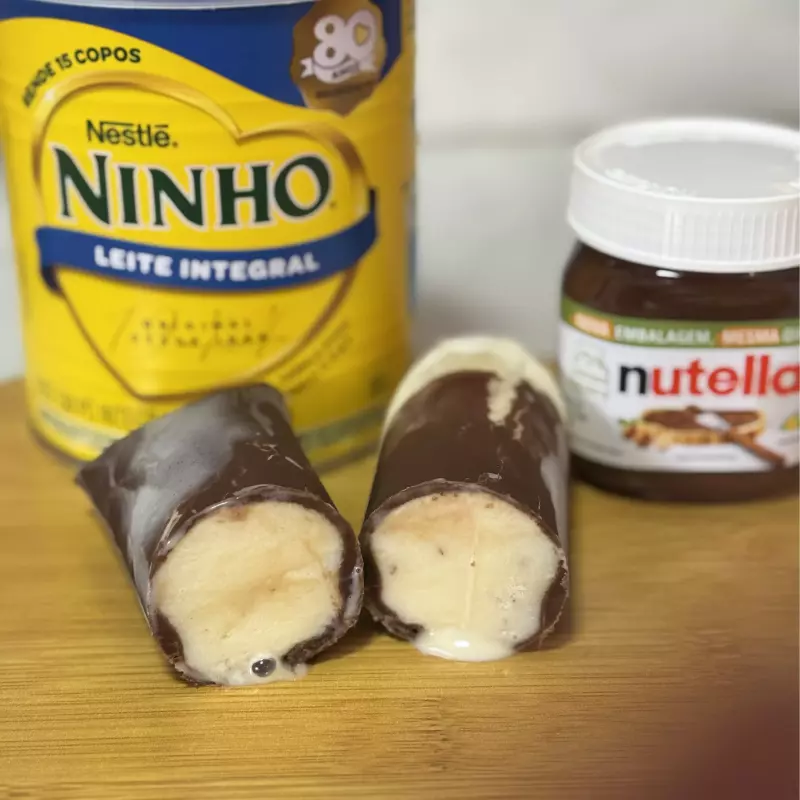 Dindin ninho com nutella
