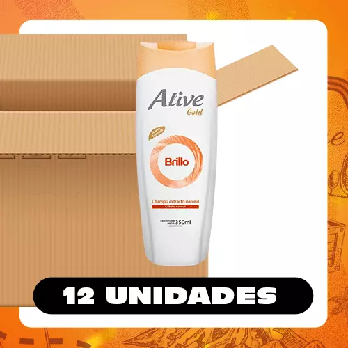 Bulto Alive Gold Brillo 350ml