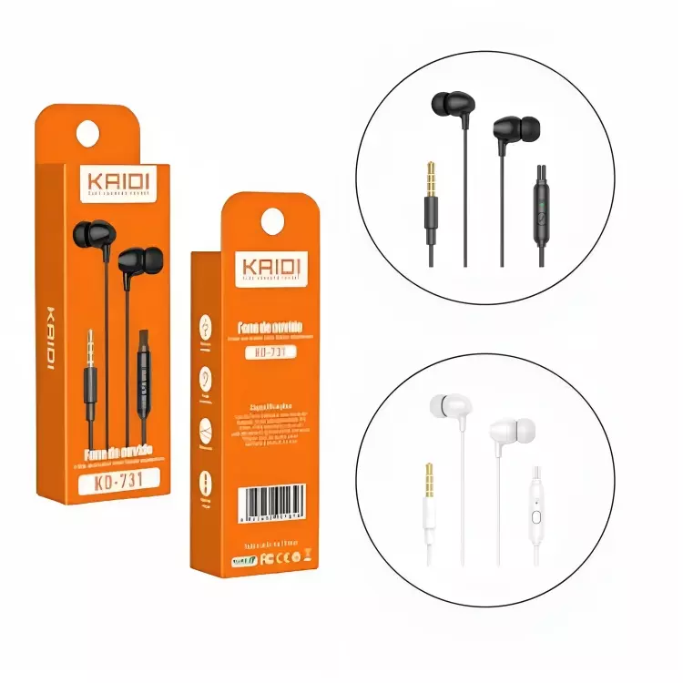 FONE DE OUVIDO C/FIO KAIDI P2 KD-731