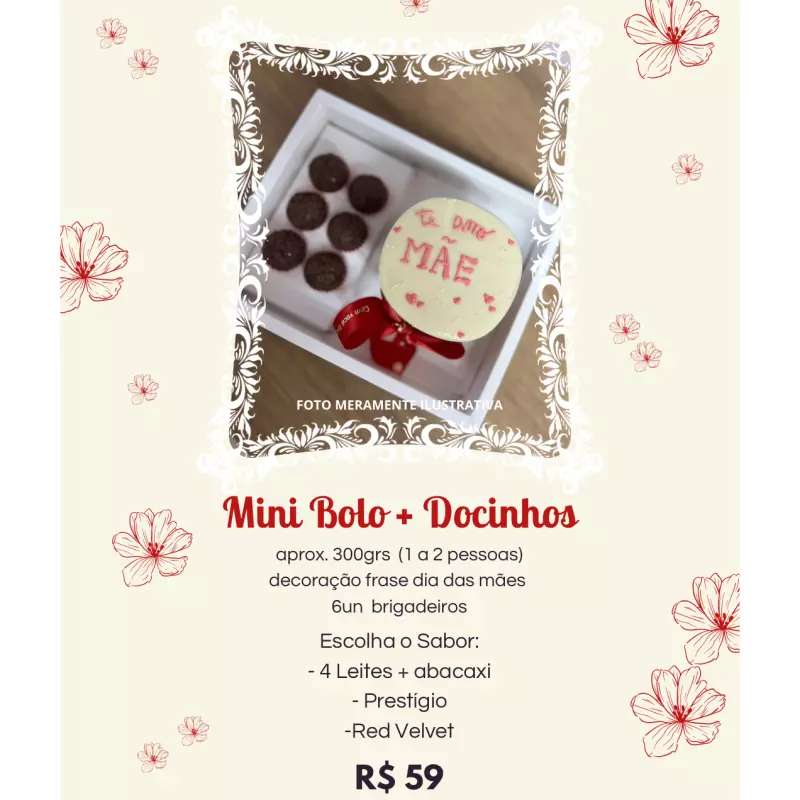 Mini Bolo + Docinhos