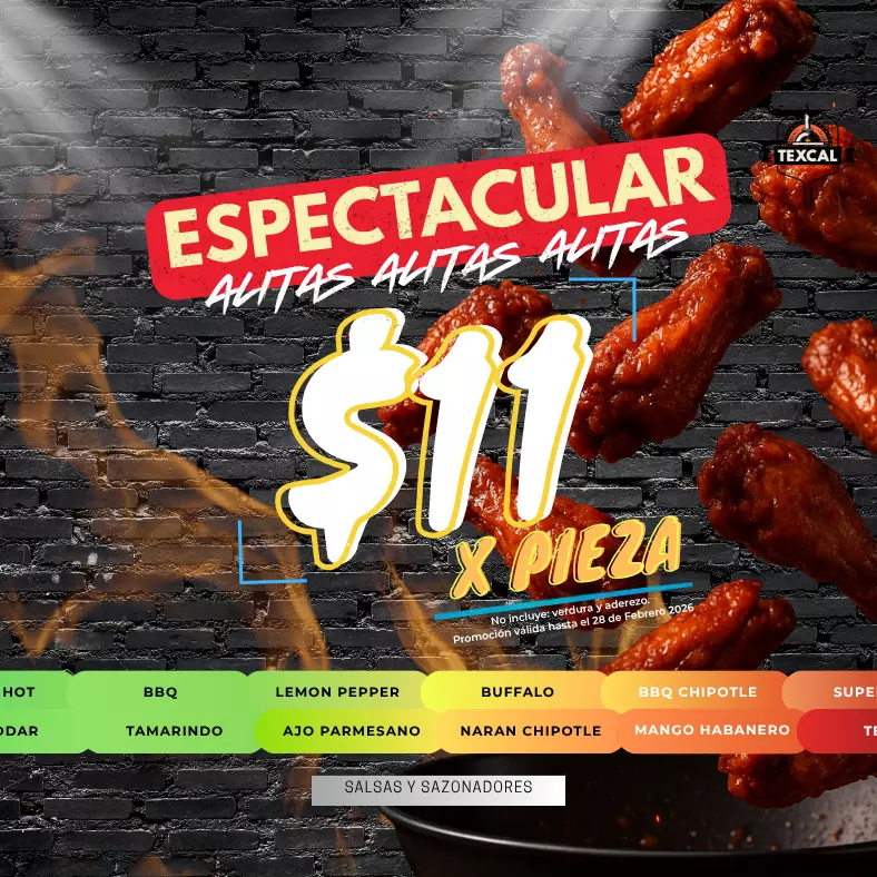 Promo Alitas $12x pza
