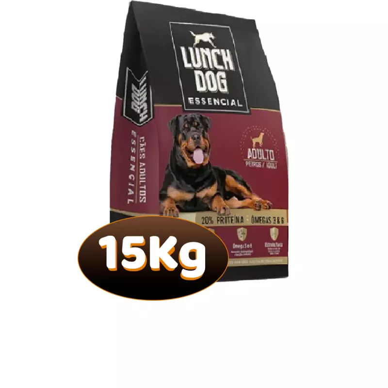 15 Kg - Lunch Dog Essencial Adultos