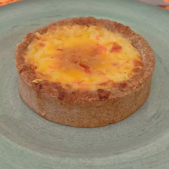 Quiche de Queijo Reino com Damasco