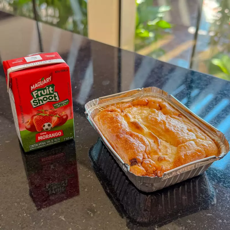 Tortinha + suco