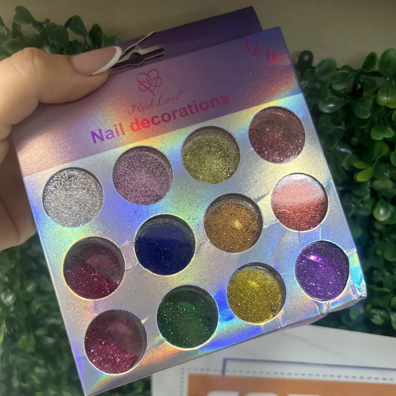 Cartela Glitter Fino C/12 New