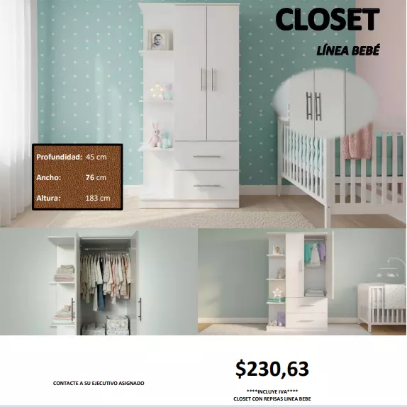 CLOSET LINEA BEBE