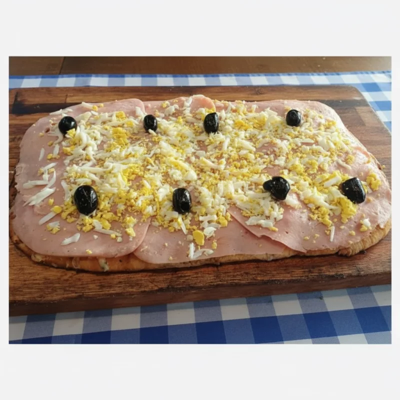 Jamon y huevo Rectangular