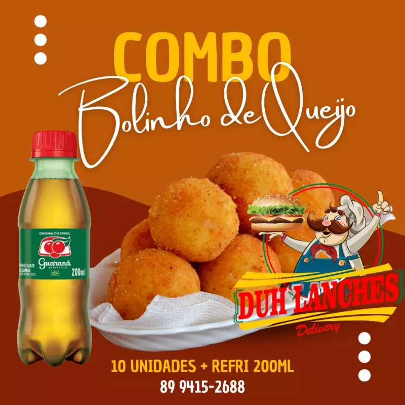 combo de bolinhos de queijo