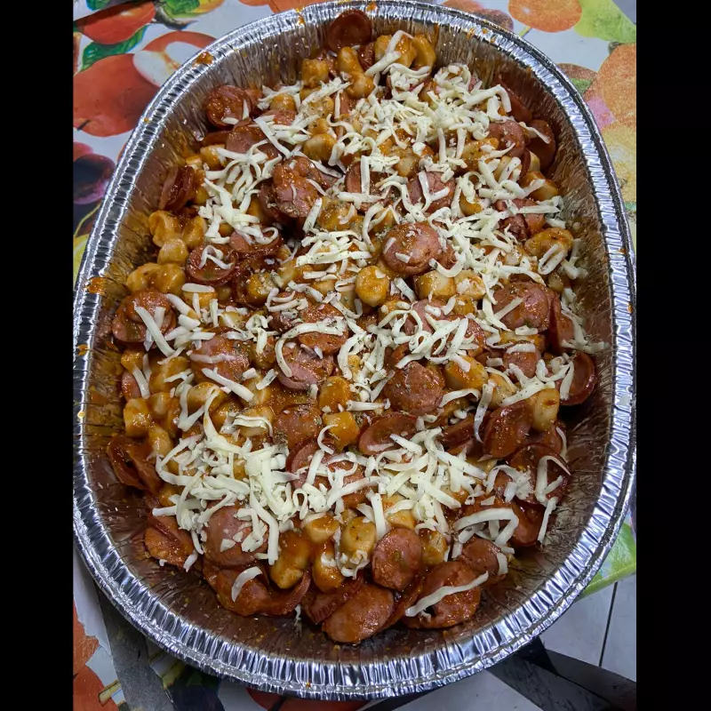 Nhoque com Calabresa