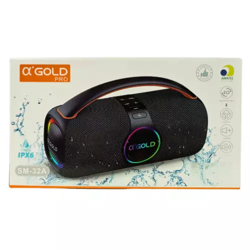CAIXA DE SOM GOLD 80W IPX6 SM-32A