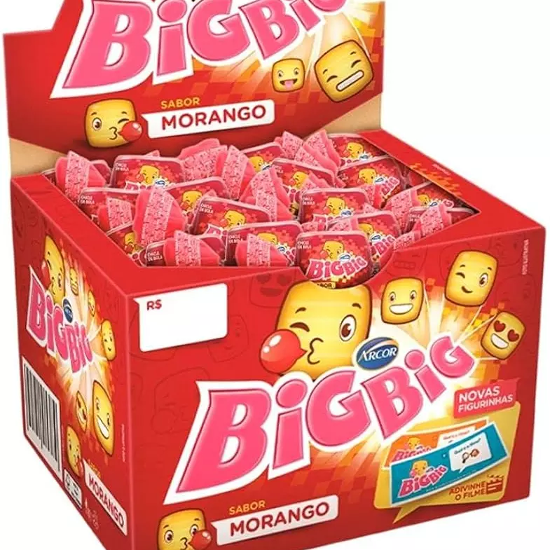 CHICLETE BIG BIG MORANGO 315G