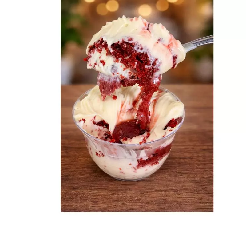 Bolo no pote red velvet