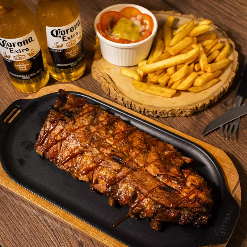 Costillas de cerdo BBQ