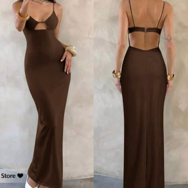 Vestido marrón