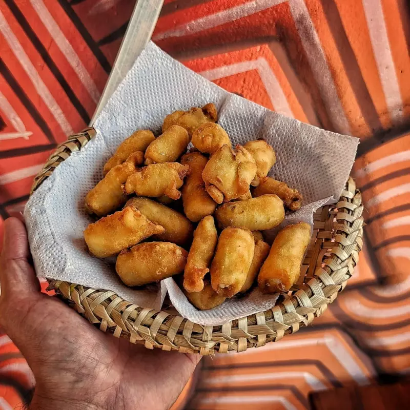 Rolinho de tilápia com provolone