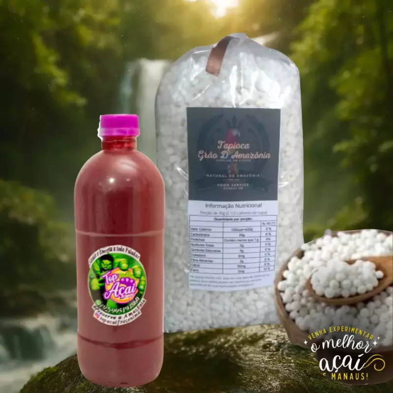 COMBO TOP 02(1Açai 500ml+1Tapioca)