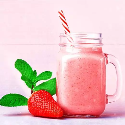 Milkshake de Whey de Morango