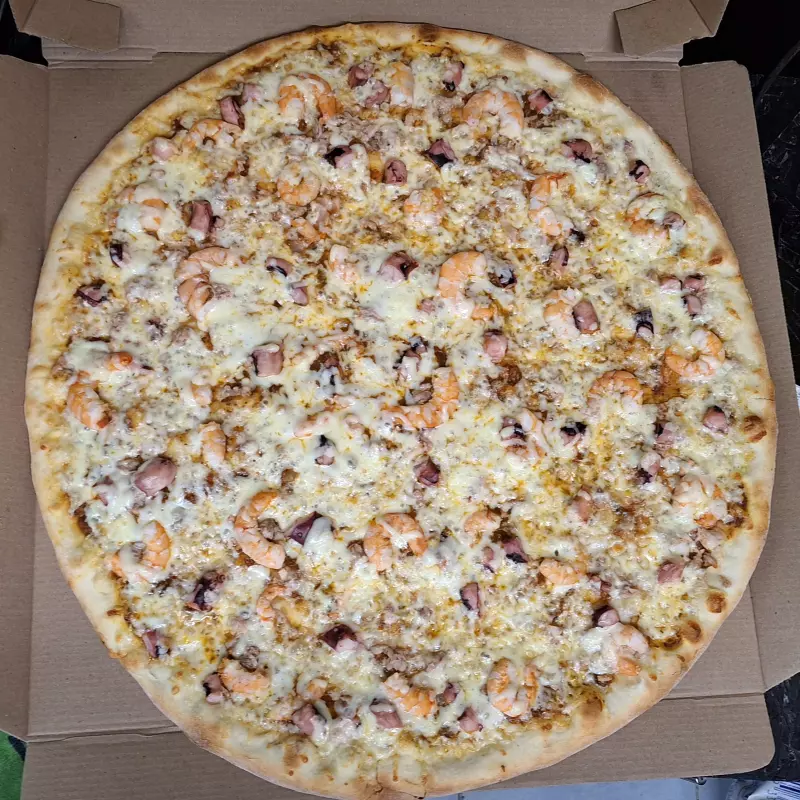 Pizza mariscos