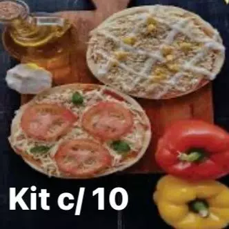 Kit c/ 10 pizzas brotinhos
