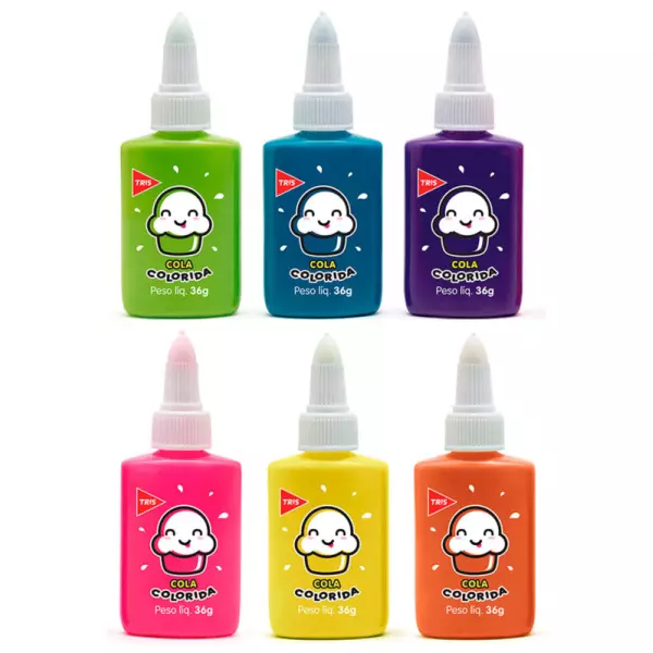 Cola Colorida 36g - Tris