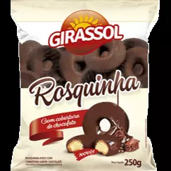 ROSQUINHA C/COBERTURA CHOCOLATE 250G