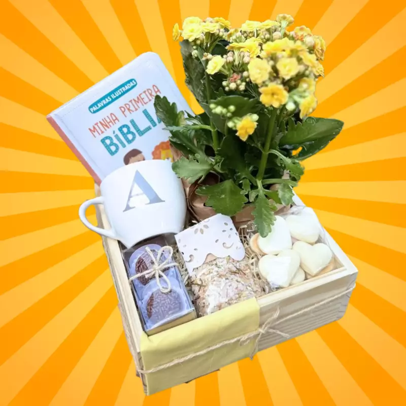 Cesta Maternidade com Bíblia