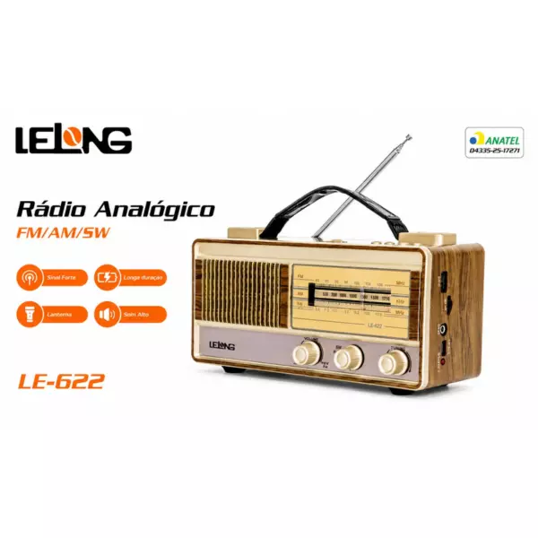 RADIO LELONG FM/AM/SW LE-622