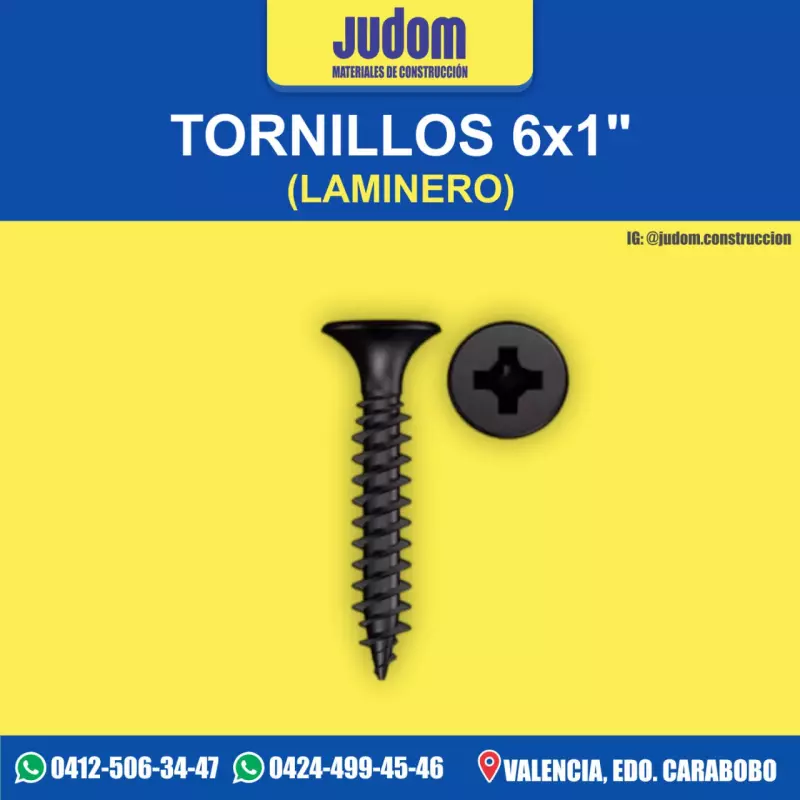 0704│TORNILLO 6x1 (LAMINERO)