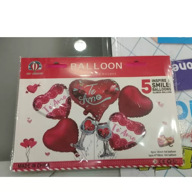 Set de Globos de corazón