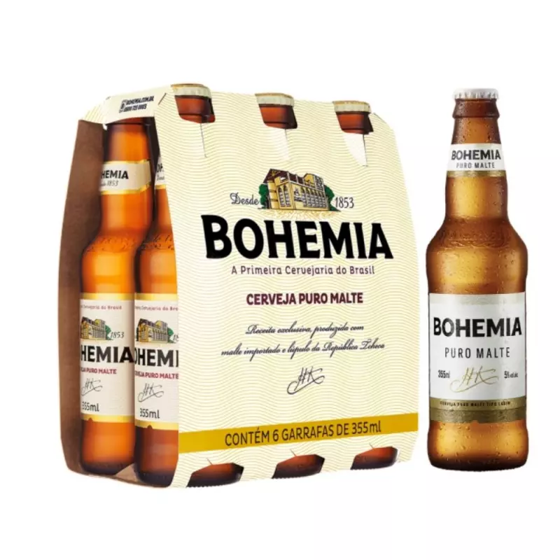 Cerveja bohemia long neck 355ml