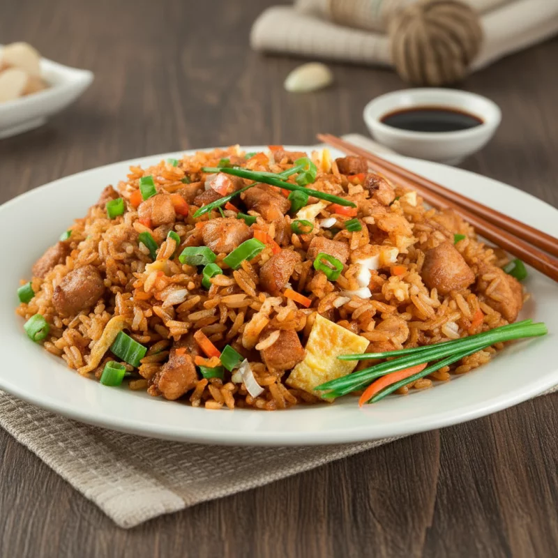 Arroz Chau Fan con cerdo