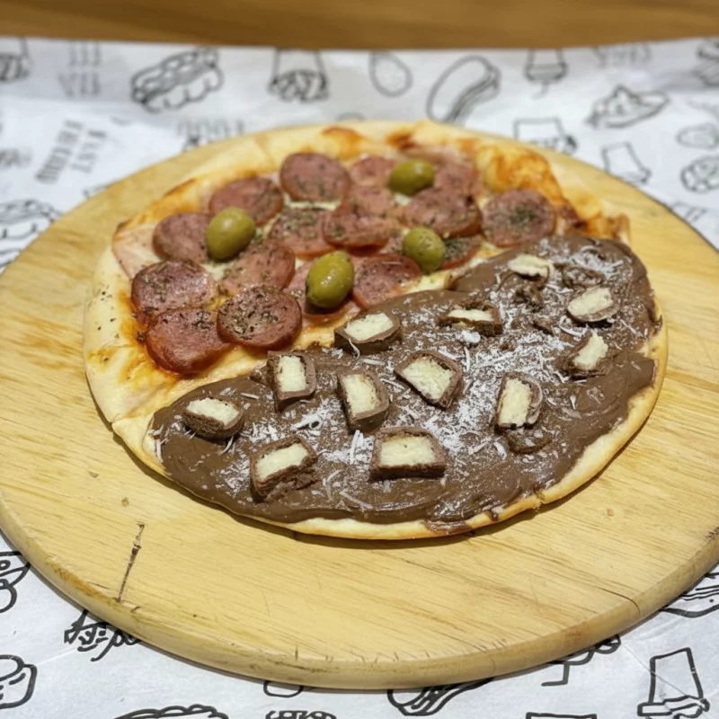 Pizza dois sabores ( 6 Pedaços )