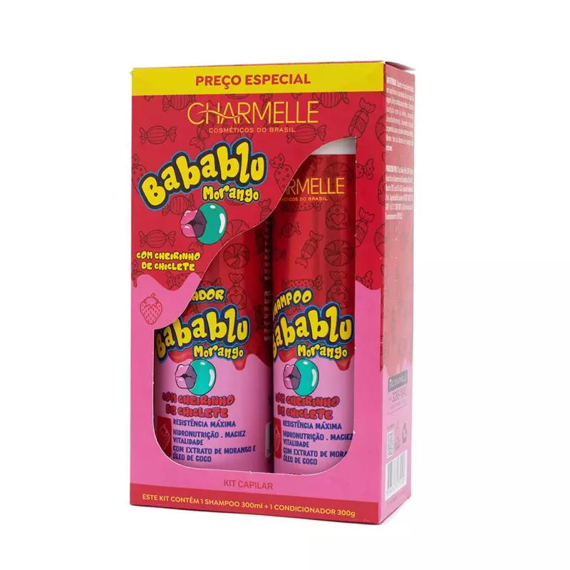 Kit Babablu Morango 2x1 Charmelle