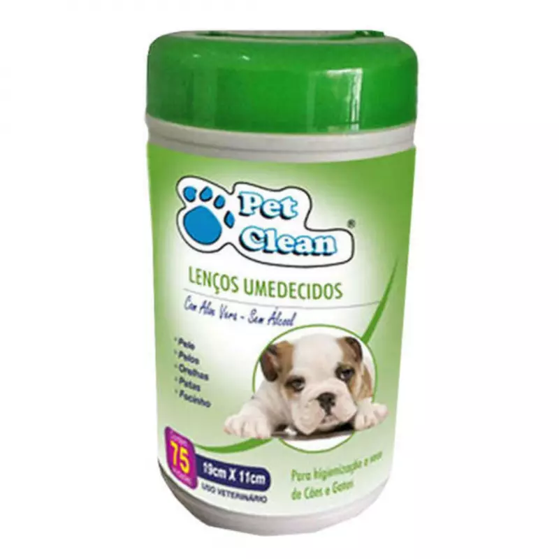 lenço umedecido filhote