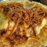 Carne louca com queijo