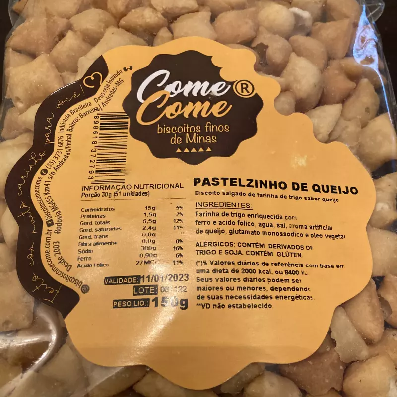 Salgadinho Pastelzinho Queijo