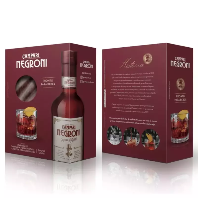 Kit aperitivo Campari Negroni 500ml