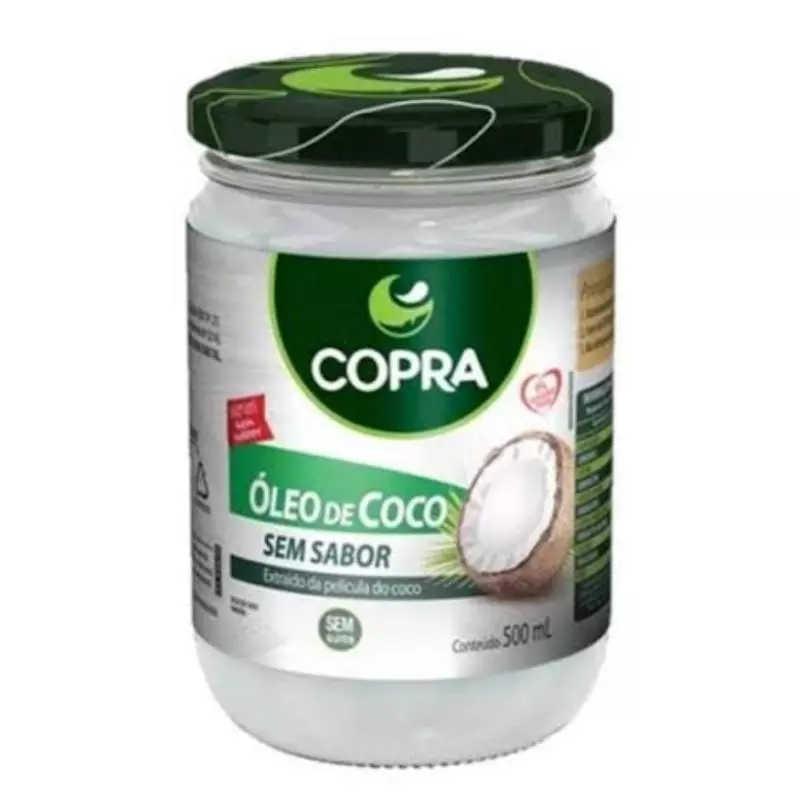 Óleo de coco 500ml sem sabor