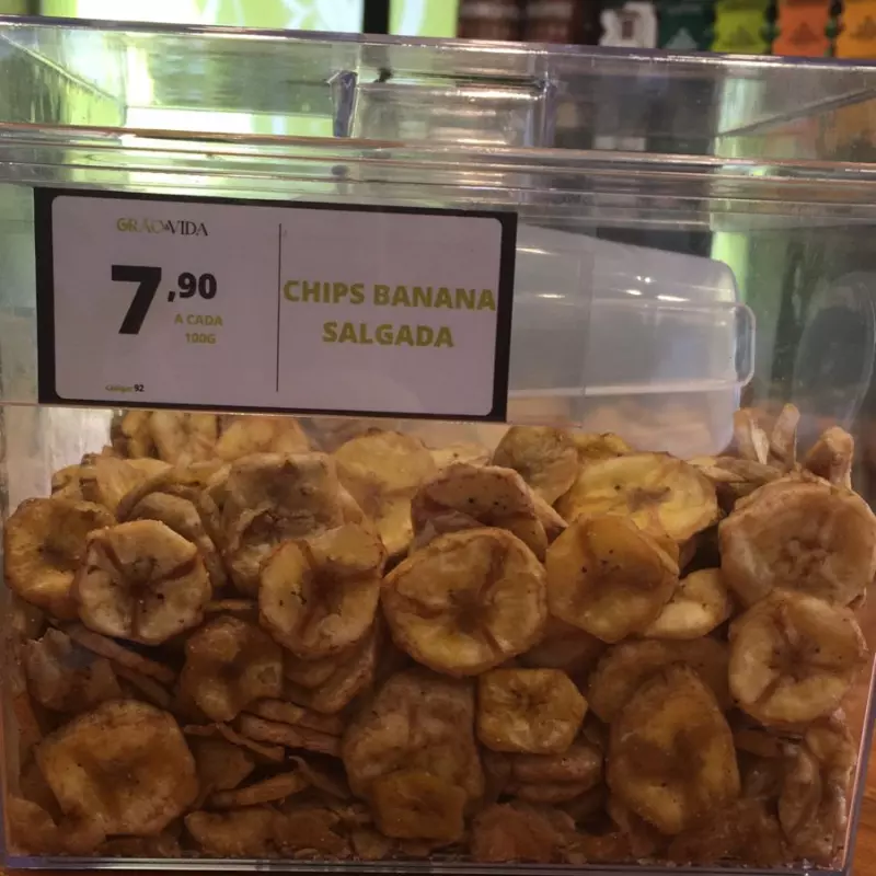 Chips de banana salgada