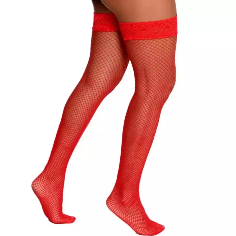 Meia Arrastão Vermelha - 4294