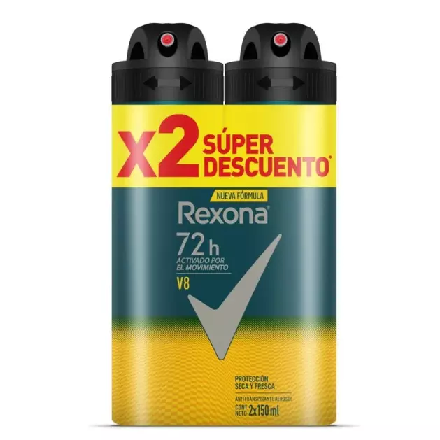2 DESOD. Aerosol REXONA V8 150ML