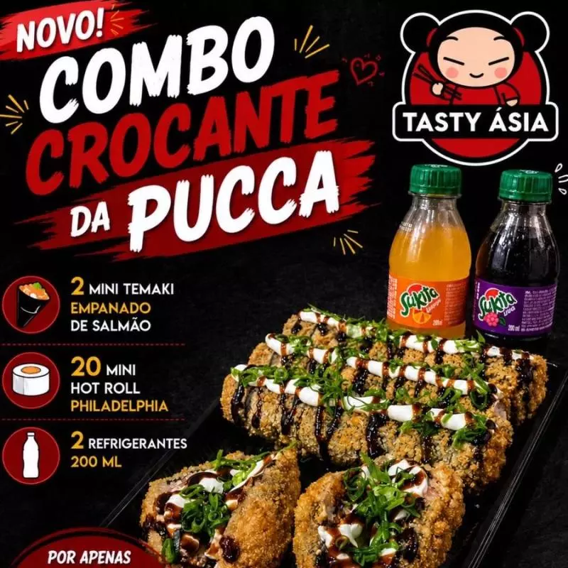 Combo crocante da pucca +2 caçulinha